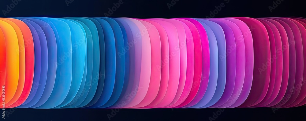 Aufkleber vibrant color art abstract background idea. vibrant color gradients blending into each other for cre