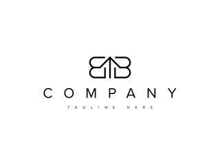 Letter B or BB house logo. The logo design features the initial letter B or BB with a house with a line style. Ideal for real estate, property, hotels, etc.