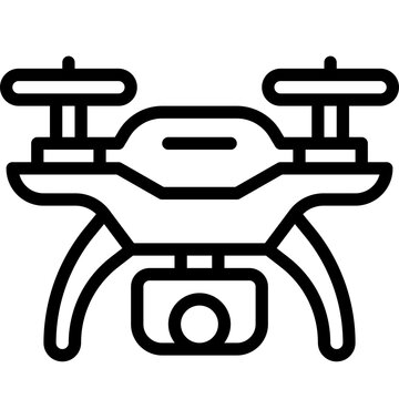 recommend clip art: drone line icon