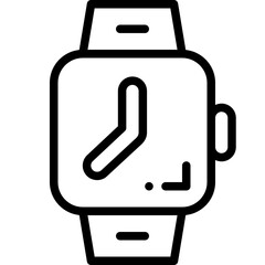 smart watch line icon