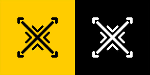 Fototapeta premium letter x graphic logo vector