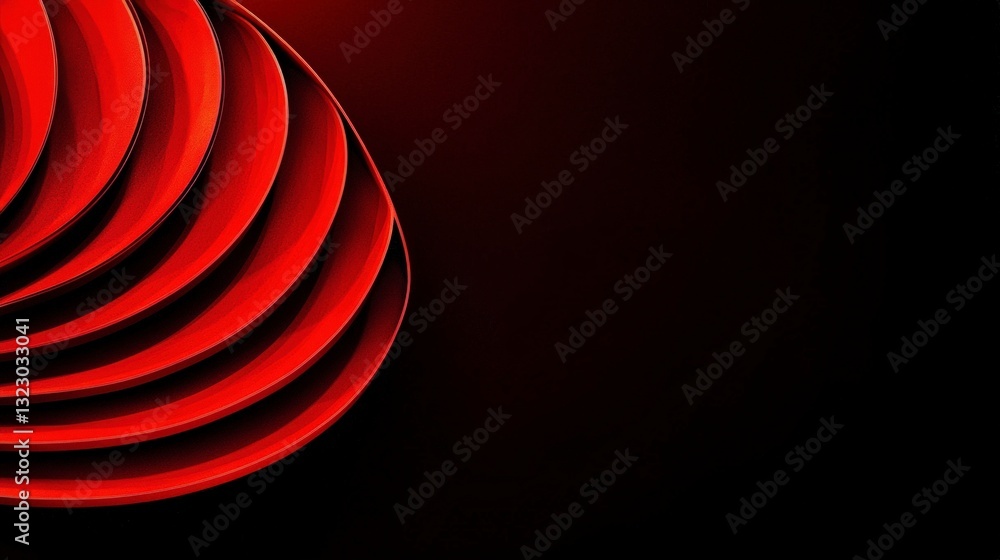 Poster abstract red curves geometric design elegant background high resolution image