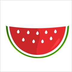 Fresh Watermelon, Orange, Lemon, Eggplant, Banana, and Avocado – Colorful Fruit and Vegetable Composition