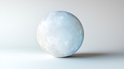 Minimalist 3D Globe  High Resolution Earth Render  Space  Planet  White Background