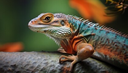 Fototapeta premium close up of a lizard