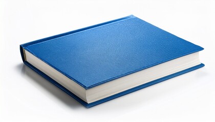 a blue book isolated on white background