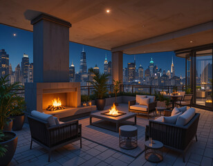 Skyline Luxury &ndash; Stunning Penthouse Illustrations with Breathtaking Panoramic Views