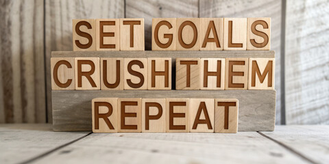 Set goals, crush them, and repeat for success and motivation