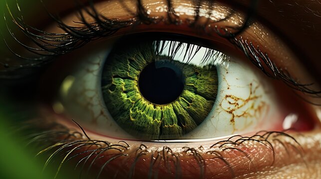beauty green eye