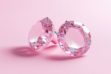 Blank white frame and pink balloons isolated on pink pastel color background with shadows minimal concept 3D rendering