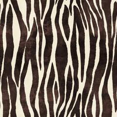 Materiał do szycia Zebra print repeat pattern illustration
