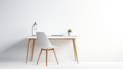 cleanlines desk and chair on white background