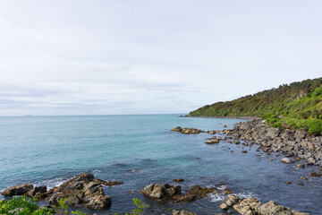 ニュージーランド、ブラフの海