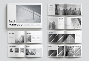 Architecture Portfolio Layout Landscape