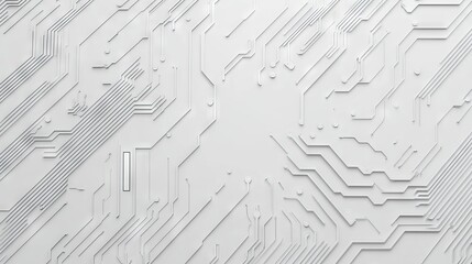 White Circuit Board Pattern