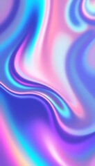 Obraz premium Abstract Fluid Iridescent Holographic Wave Motion Background Gradient Design Element