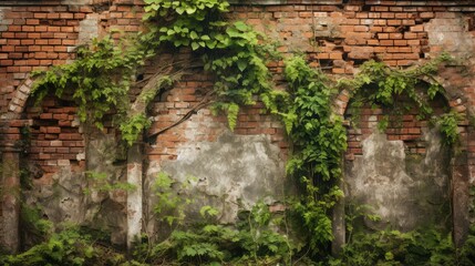 greenery crumble wall