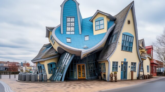 leaning crooked house