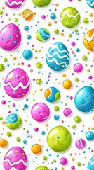 Colorful Gummy Candy Seamless Pattern