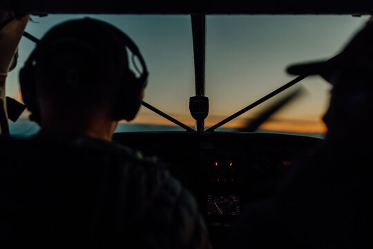 Taking A Flight Around Denali (Mount McKinley) at Sunset
