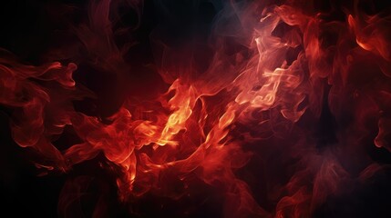 mystery dark red flames
