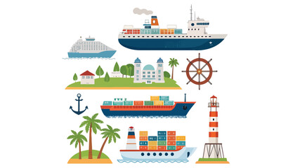 Obraz premium ship icon