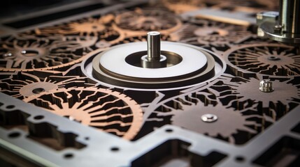 precision metal cutting template