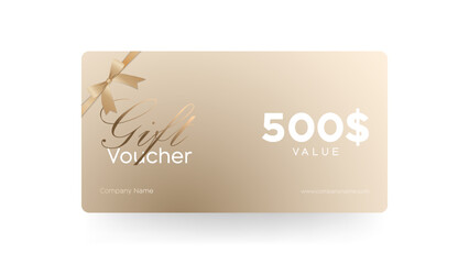 Luxurious $100 to $1000 Gift Card Voucher Design with Elegant Gold and Red Ribbon, Premium Discount Coupon, Stylish Template for Shopping, Rewards, Special Offers, and Holiday Promotions.