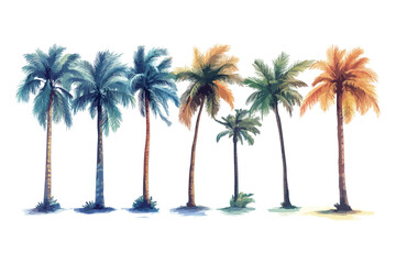 palm trees on the beach