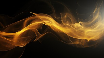 Fototapeta premium light black and gold smoke