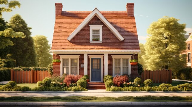symmetrical basic house