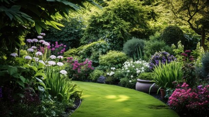 Fototapeta premium flowers border greens