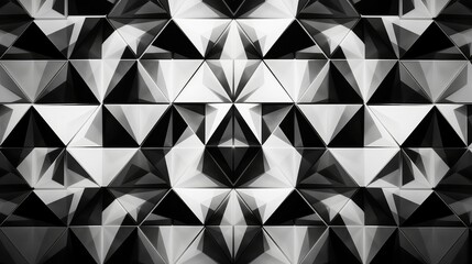 monochrome black and white geometric background