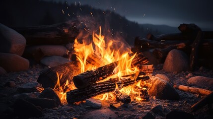 light camping texture