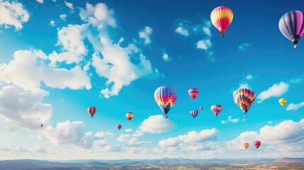 Obraz premium colorful big blue sky