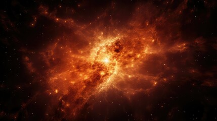 Fototapeta premium explosion fire galaxy