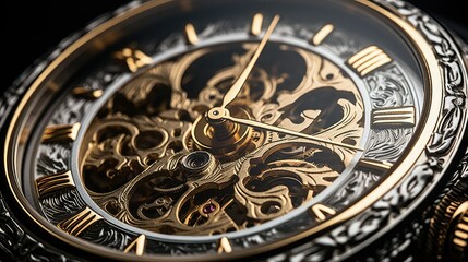 Obraz premium craftsmanship black silver and gold