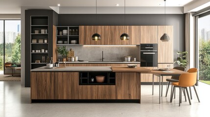 A kitchen cabinet made of particle board with a laminate finish.