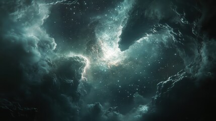 Celestial Nebula Cloudscape Cosmic Space Scene