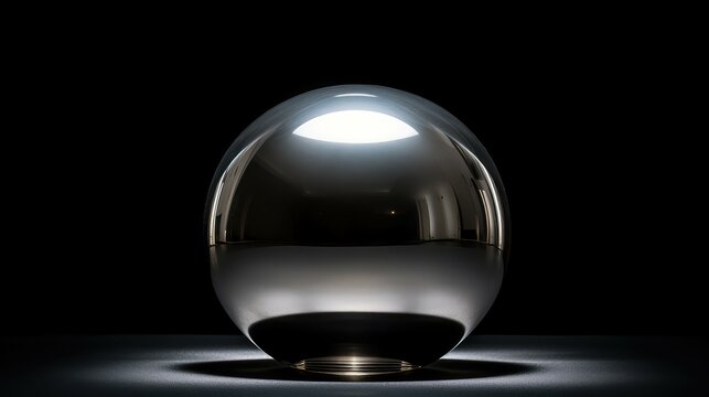 photograph silver sphere