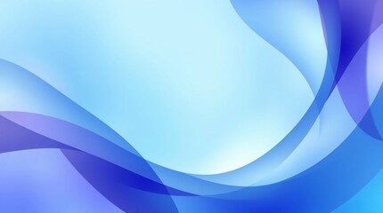 Abstract blue wavy shape and purple and white color background.