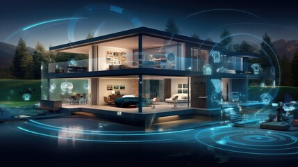 Obraz premium innovation project technology