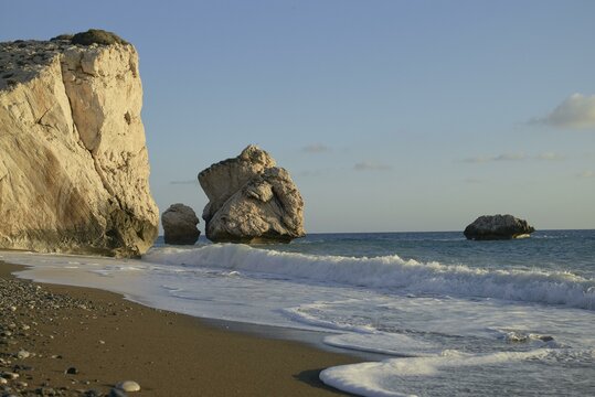 Beautiful coastal landscape at Aphrodite's Birthplace