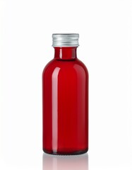 Red Glass Bottle