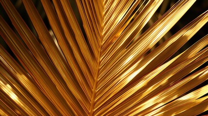 intricate gold palm