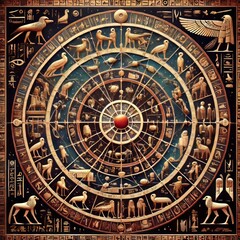 Ancient Egyptian Star Chart A stylized representation of the sta