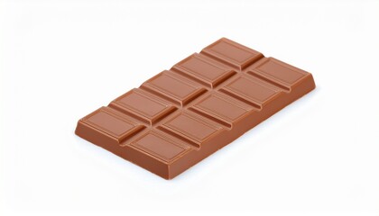 A delicious milk chocolate bar, ready to be enjoyed. Sweet treat, satisfying snack.
