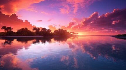 Obraz premium dreamy pink tropical