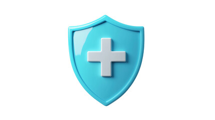 Obraz premium 3D icon of a medical shield 