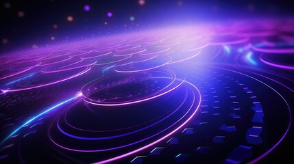 circles technology geometric background